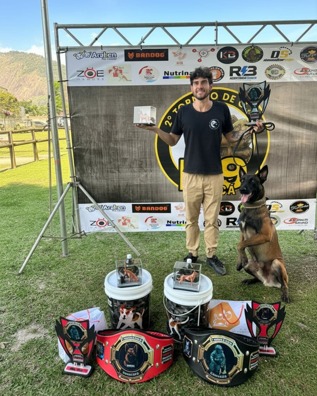 Guilherme Blanco com Cão